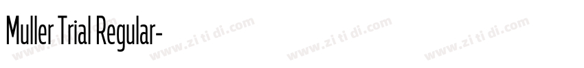 Muller Trial Regular字体转换